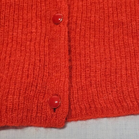La Maille Sezane V Neck Button Up Cardigan Sweater Women Size XS Mohair Alpaca - Picture 10 of 11